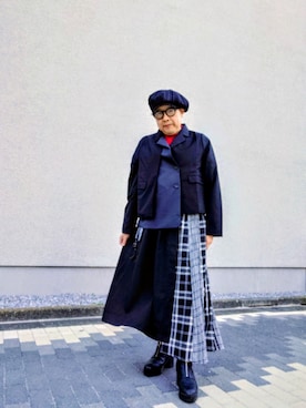 「アイテム（キャスケット）」を使った、hiro_tさん（メンズ・160cm）の冬コーディネート