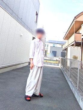 「RAINMAKER（レインメーカー）のアイテム（パンツ）」を使った、boraneさん（メンズ・170cm）の春コーディネート