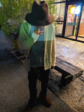 「STABILIZER GNZ（スタビライザージーンズ）のアイテム」を使った、ハゼやんさん（メンズ・170cm）の冬コーディネート