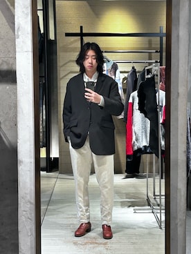 「GARDEN（ガーデン）のアイテム（ジャケット/アウター）」を使った、林　啓介さん（メンズ・178cm）の冬コーディネート