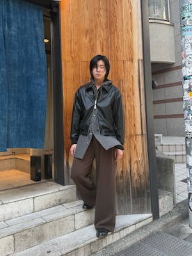 林　啓介さん（メンズ・178cm）の冬コーディネート