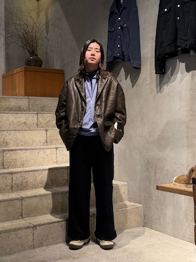 林 啓介さん(メンズ・178cm)の冬コーディネート