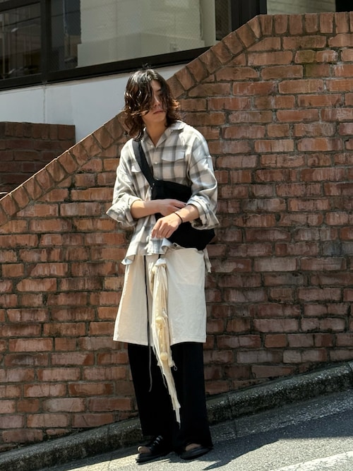 Toironier/トワロニエ/CHECK LOOSE SHIRT