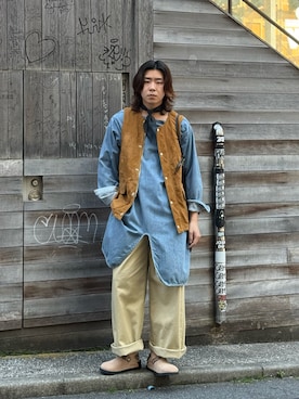 「GARDEN（ガーデン）のアイテム」を使った、林　啓介さん（メンズ・178cm）の春コーディネート