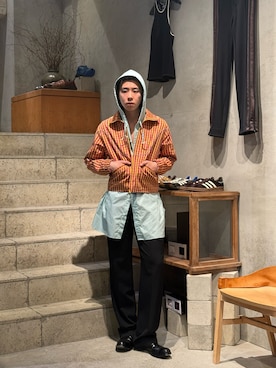 林　啓介さん（メンズ・178cm）の夏コーディネート