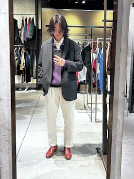 「GARDEN（ガーデン）のアイテム（ジャケット/アウター）」を使った、林　啓介さん（メンズ・178cm）の冬コーディネート