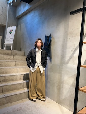 「GARDEN（ガーデン）のアイテム」を使った、林　啓介さん（メンズ・178cm）の冬コーディネート