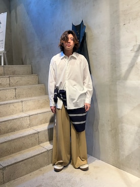 「GARDEN（ガーデン）のアイテム」を使った、林　啓介さん（メンズ・178cm）の冬コーディネート