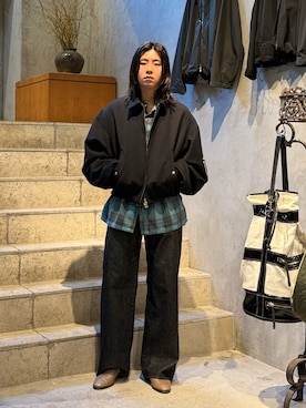 林　啓介さん（メンズ・178cm）の秋コーディネート