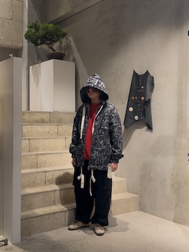 「GARDEN（ガーデン）のアイテム」を使った、林　啓介さん（メンズ・178cm）の冬コーディネート