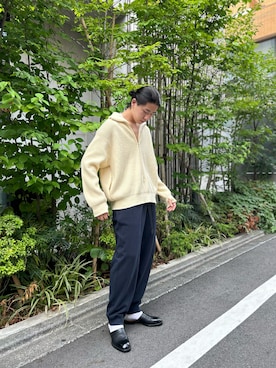 「Hender Scheme（エンダースキーマ）のアイテム」を使った、林　啓介さん（メンズ・178cm）の夏コーディネート