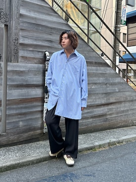 「GARDEN（ガーデン）のアイテム」を使った、林　啓介さん（メンズ・178cm）の夏コーディネート