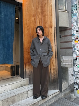 林　啓介さん（メンズ・178cm）の冬コーディネート