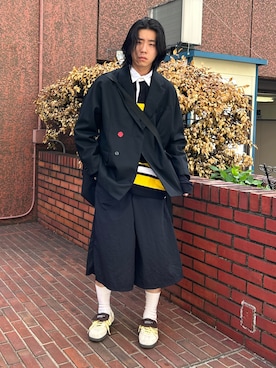 「SHINYAKOZUKA（シンヤコヅカ）のアイテム」を使った、林　啓介さん（メンズ・178cm）の夏コーディネート