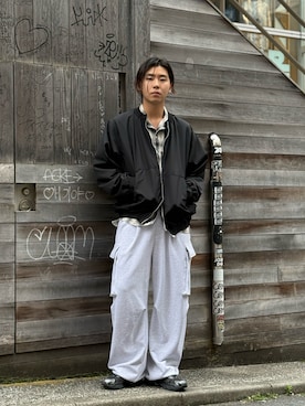 林 啓介さん(メンズ・178cm)の春コーディネート