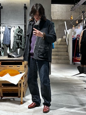 「GARDEN（ガーデン）のアイテム（ジャケット/アウター）」を使った、林　啓介さん（メンズ・178cm）の冬コーディネート