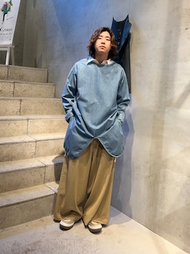 「GARDEN（ガーデン）のアイテム」を使った、林　啓介さん（メンズ・178cm）の冬コーディネート