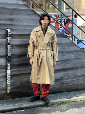 「GARDEN（ガーデン）のアイテム」を使った、林　啓介さん（メンズ・178cm）の秋コーディネート