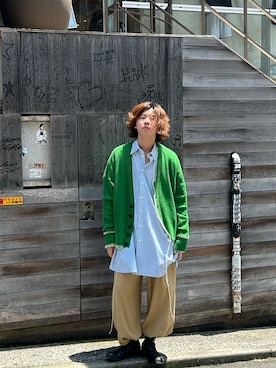 「GARDEN（ガーデン）のアイテム」を使った、林　啓介さん（メンズ・178cm）の夏コーディネート