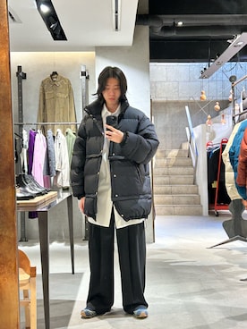 「GARDEN（ガーデン）のアイテム（ジャケット/アウター）」を使った、林　啓介さん（メンズ・178cm）の冬コーディネート