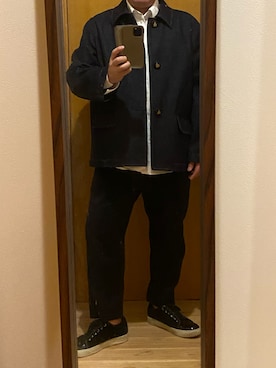 「LANVIN（ランバン）のアイテム（ジャケット/アウター）」を使った、よだいめさん（メンズ・161cm）の秋コーディネート