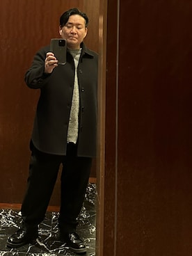 「JIL SANDER（ジルサンダー）のアイテム（ジャケット/アウター）」を使った、よだいめさん（メンズ・161cm）の冬コーディネート
