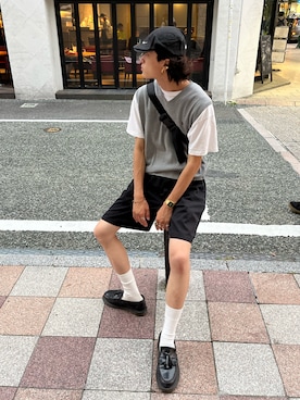 「Dr. Martens（ドクターマーチン）のDr.Martens / ADRIAN TASSLE LOAFER（ローファー）」を使った、ゆ う たさん（メンズ・175cm）の春コーディネート