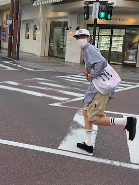 「アイテム（モカシン/デッキシューズ）」を使った、ゆ う たさん（メンズ・175cm・10代）の秋コーディネート
