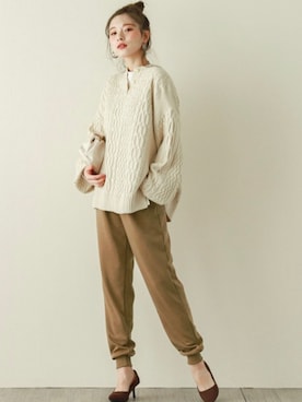 「SUGAR BISKET（シュガービスケット）のアイテム」を使った、SUGAR BISKETさん（レディース・163cm）の冬コーディネート