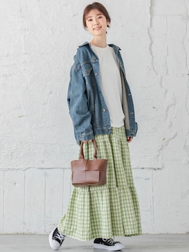 「SUGAR BISKET（シュガービスケット）のアイテム」を使った、SUGAR BISKETさん（レディース・163cm）の春コーディネート