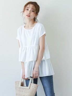 「SUGAR BISKET（シュガービスケット）のアイテム」を使った、SUGAR BISKETさん（レディース・163cm）の夏コーディネート