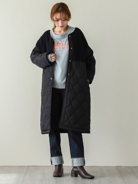 「SUGAR BISKET（シュガービスケット）のアイテム（その他アウター）」を使った、SUGAR BISKETさん（レディース・163cm）の冬コーディネート