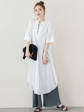 「SUGAR BISKET（シュガービスケット）のアイテム」を使った、SUGAR BISKETさん（レディース・163cm）の夏コーディネート