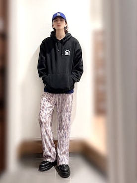 「Sourcream（サワークリーム）のアイテム（トップス）」を使った、ほーぷ（NAOKI）さん（メンズ・180cm）の秋コーディネート