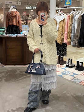 「GRAIN（グレイン）のアイテム」を使った、ささかまさん（レディース・165cm）の冬コーディネート