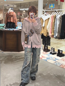 「GRAIN（グレイン）のアイテム」を使った、ささかまさん（レディース・165cm）の冬コーディネート