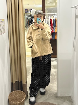 「アノラック」｜「アイテム（ジャケット/アウター）」を使った、ささかまさん（レディース・165cm）の秋コーディネート