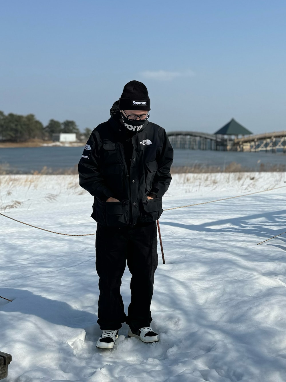 supreme ノースフェイス ブラック カーゴパンツ SUPREME シュプリーム 20SS ×THE NORTH FACE Belted Cargo Pant