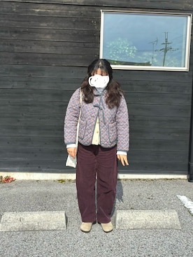 「GAP（ギャップ）のアイテム（パンツ）」を使った、tomoさん（レディース・150cm）の冬コーディネート