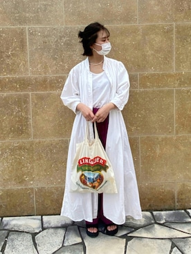 「BEAMS（ビームス）のアイテム（ピアス（両耳用））」を使った、tsugumiさん（レディース・154cm）の夏コーディネート