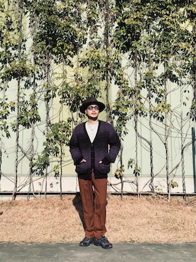 「schott（ショット）の【直営限定】Schott/ショット/MILITARY SLACKS/ミリタリースラックス（その他パンツ）」を使った、まさきよさん（メンズ・176cm）の冬コーディネート