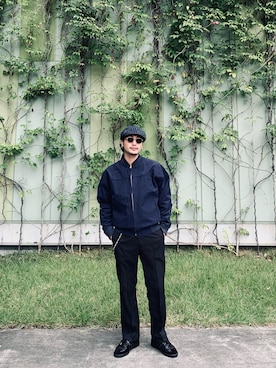 「schott（ショット）の【直営限定】Schott/ショット/MILITARY SLACKS/ミリタリースラックス（その他パンツ）」を使った、まさきよさん（メンズ・176cm）の秋コーディネート