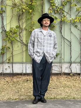 「Schott(ショット)のアイテム(帽子)」を使った、まさきよさん(メンズ・176cm)の春コーディネート