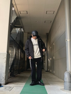 「schott（ショット）のSchott(ショット) 2TONE DOWN JACKET/ツートン ダウンパーカー ジャケット（ダウンジャケット/コート）」を使った、まさきよさん（メンズ・176cm）の秋コーディネート