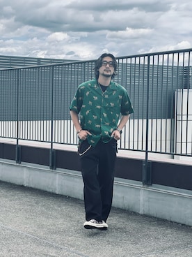 「SCHOTT」｜まさきよさん（メンズ・176cm）の夏コーディネート