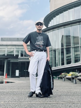 「schott（ショット）のSchott/ショット/TC PAINTER PANTS/ペインターパンツ（その他パンツ）」を使った、まさきよさん（メンズ・176cm）の春コーディネート