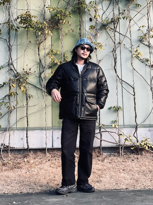 schott（ショット）の「Schott/ショット/LETHER CLASSIC DOWN JACKET