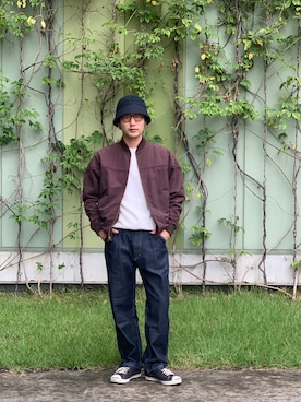 「Schott(ショット)のアイテム(パンツ)」を使った、まさきよさん(メンズ・176cm)の秋コーディネート