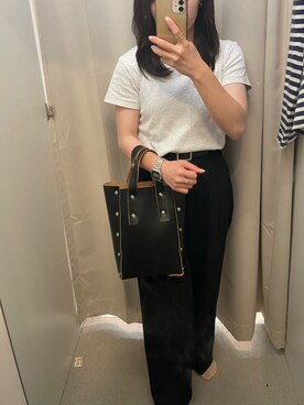 「Hender Scheme（エンダースキーマ）のアイテム（ハンドバッグ）」を使った、ぴさん（レディース・145cm）の秋コーディネート