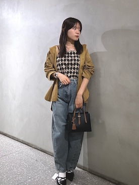 「アイテム（パンプス）」を使った、wakanaさん（レディース・158cm）の秋コーディネート